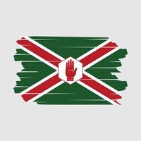 Northern Ireland Flag Brush Vector