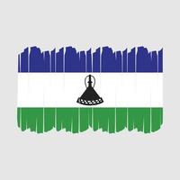 Lesotho Flag Brush Strokes vector