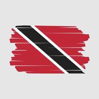 Trinidad Flag Brush Vector