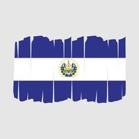 El Salvador Flag Brush vector