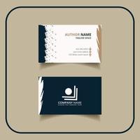 Corporate modern minimal luxury business card or visiting card design template vector