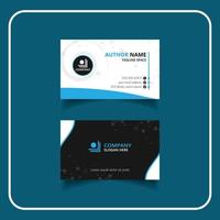 Corporate modern minimal luxury business card or visiting card design template vector