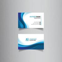 Corporate modern minimal luxury business card or visiting card design template vector