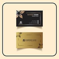 Corporate modern minimal luxury business card or visiting card design template vector