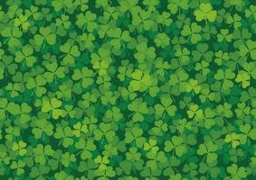 Vector Seamless Clover Background Illustration For St. Patricks Day. Horizontally And Vertically Repeatable.