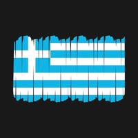 trazos de pincel de bandera de grecia vector