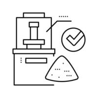 ilustración de vector de icono de línea de almacenamiento de grano