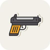 icono de vector de pistola