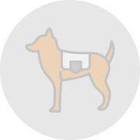 icono de vector de perro