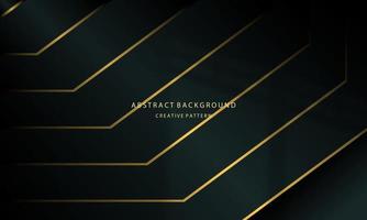 abstract background geometric liquid gradient black color and green emerald luxury gradient with gold light on the back, for posters, banners, etc., vector design copy space area eps 10