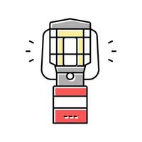 lantern device color icon vector illustration