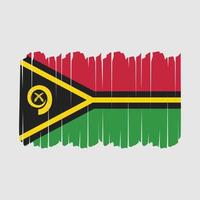 trazos de pincel de bandera de vanuatu vector