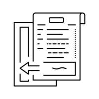 transition to ifrs international financial reporting standards and introduction of new standards line icon vector illustration