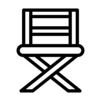 Folding Chair Icon Design vector