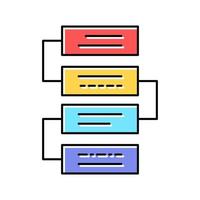 data center color icon vector illustration