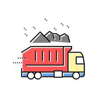 truck delivery color icon vector illustration