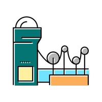 paper making system color icon vector illustration