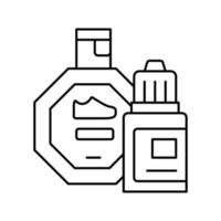 stain remover shoe care line icon vector illustration