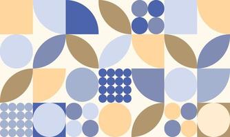 Flat Mosaic Pattern with Pastel Color vector