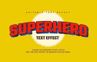 superhero text effect vector