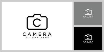 camera logo design vector template