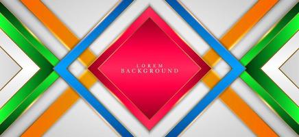 Abstract rectangle geometric background design vector