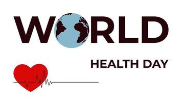 world health day concept vector