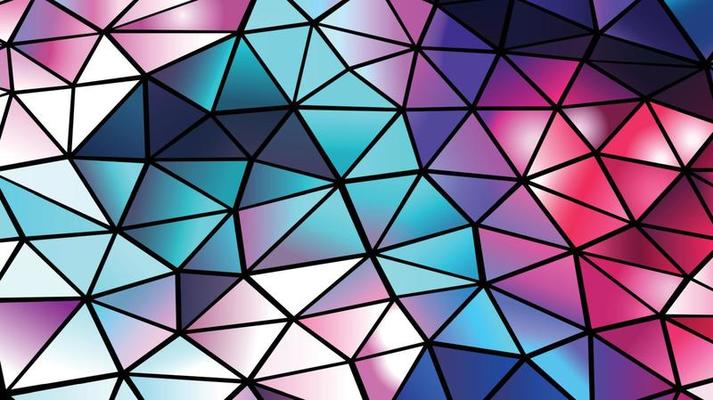 Free blue abstract polygon - Vector Art