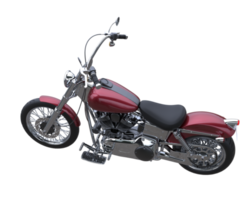 Motorcycle isolated on transparent background. 3d rendering - illustration png