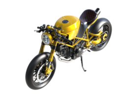 motocicleta aislada sobre fondo transparente. Representación 3d - ilustración png