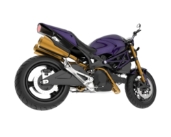 motocicleta aislada sobre fondo transparente. Representación 3d - ilustración png