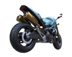 Motorcycle isolated on transparent background. 3d rendering - illustration png