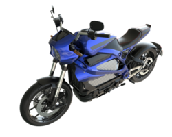 motocicleta isolada em fundo transparente. renderização 3D - ilustração png