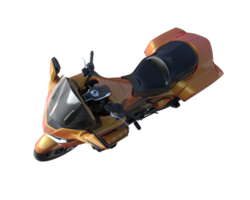 motocicleta isolada em fundo transparente. renderização 3D - ilustração png