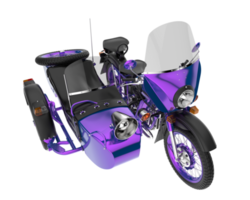 motorcykel isolerat på transparent bakgrund. 3d tolkning - illustration png