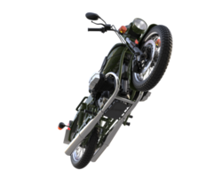 motocicleta aislada sobre fondo transparente. Representación 3d - ilustración png