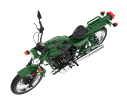 motocicleta isolada em fundo transparente. renderização 3D - ilustração png