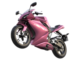 Motorcycle isolated on transparent background. 3d rendering - illustration png