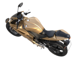 Motorrad isoliert auf transparentem Hintergrund. 3D-Rendering - Abbildung png