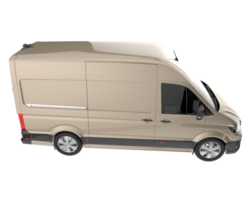 Cargo van isolated on transparent background. 3d rendering - illustration png