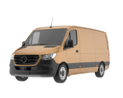 Cargo van isolated on transparent background. 3d rendering - illustration png