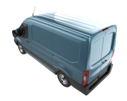 Cargo van isolated on transparent background. 3d rendering - illustration png