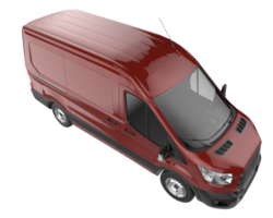 Cargo van isolated on transparent background. 3d rendering - illustration png