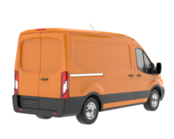 Cargo van isolated on transparent background. 3d rendering - illustration png