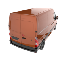 Cargo van isolated on transparent background. 3d rendering - illustration png