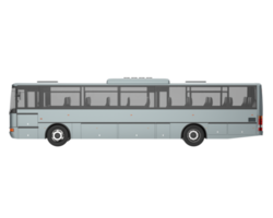 City bus isolated on transparent background. 3d rendering - illustration png