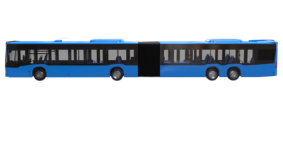 autobús urbano aislado sobre fondo transparente. Representación 3d - ilustración png