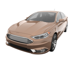 carro moderno isolado em fundo transparente. renderização 3D - ilustração png