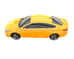 Modern car isolated on transparent background. 3d rendering - illustration png