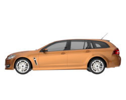 Modern car isolated on transparent background. 3d rendering - illustration png